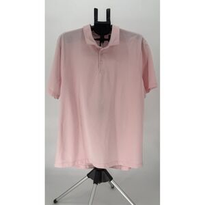 Lululemon Men's XXL Pink Evolution Polo Golf‎ Shirt Short Sleeve Performance